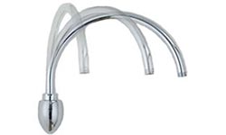 Image of Swiveling High Arc Decorative Shower Arm