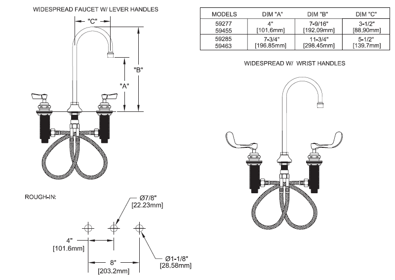 Widespread Kitchen Faucets