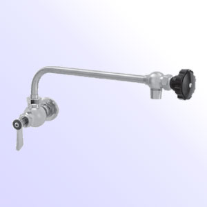 Fisher one handle single hole wall mount faucet with control swing spout - Meets federal safe drinking water act standards