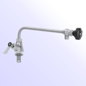 Fisher one handle single hole deck mount faucet with control swing spout - Meets federal safe drinking water act standards