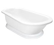 Classic style freestanding acrylic pedestal tub