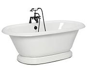 Earl freestanding double ended pedestal tub