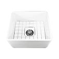 Fireclay single bowl farmer sink by Nantucket - small