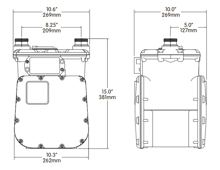 Gas Meter Size Chart