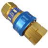 push-to-connect coupling valve