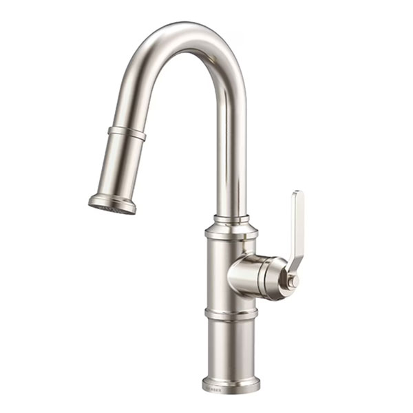 Kinzie Collection Single Handle Prep/Bar Faucet in Stainless Steel Finish