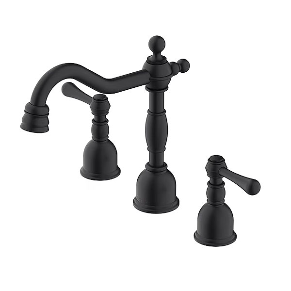 Opulence 2-Handle Widespread Bathroom Faucet - Satin Black