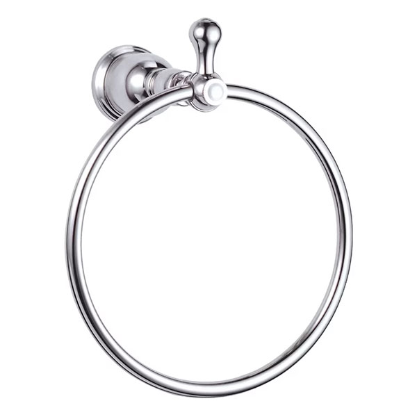 Towel ring in chrome finish