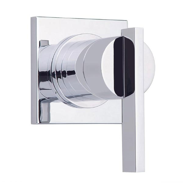 Chrome volume control 4-port shower diverter trim kit