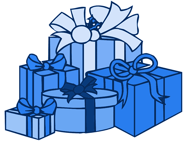 Pile of gifts