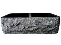 Bowdon natural granite double bowl sink