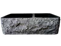 Brandi natural granite double bowl sink