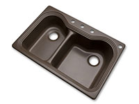 Photo of Breckenridge offset double bowl kitchen sink