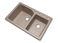 Photo of Grande offset double bowl kitchen sink