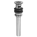 Grid top extra long bathroom sink drain