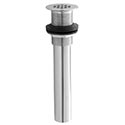 Grid top bathroom sink drain