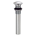 Covered grid strainer bathroom sink drain
