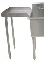 reversible drain board for the utility sinks on this page