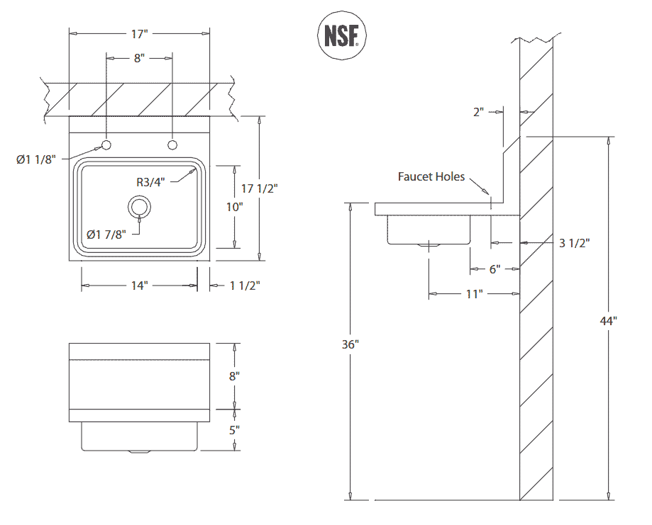 Griffin Top Quality Stainless Steel Hand Wash Sinks