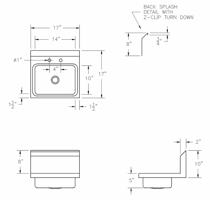 Griffin Top Quality Stainless Steel Hand Wash Sinks