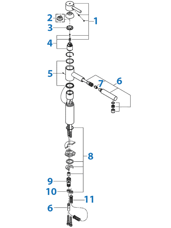 Repair Parts For Grohe Kitchen Faucets