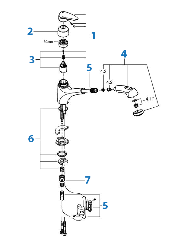 Repair Parts For Grohe Kitchen Faucets