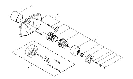 Grohe Geneva thermostatic shower valves parts breakdown