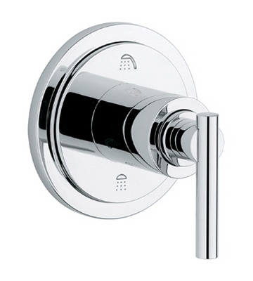 Atrio 3-port diverter trim sample in chrome