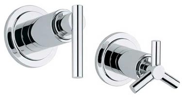 Atrio volume control with lever handle in chrome