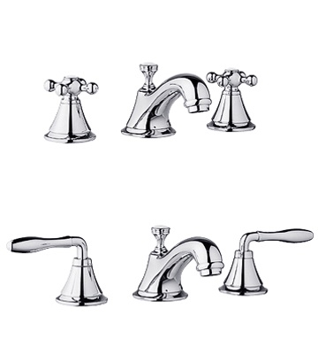 seabury water conserving wide set faucet with a chrome finish