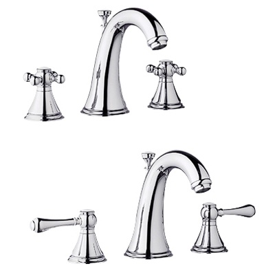Geneva wideset lav faucet in chrome