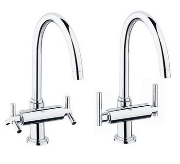 Atrio high-profile dual handle kitchen faucet