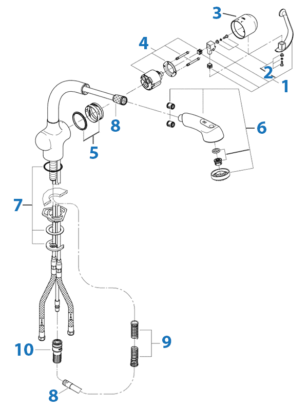 Repair Parts For Grohe Kitchen Faucets