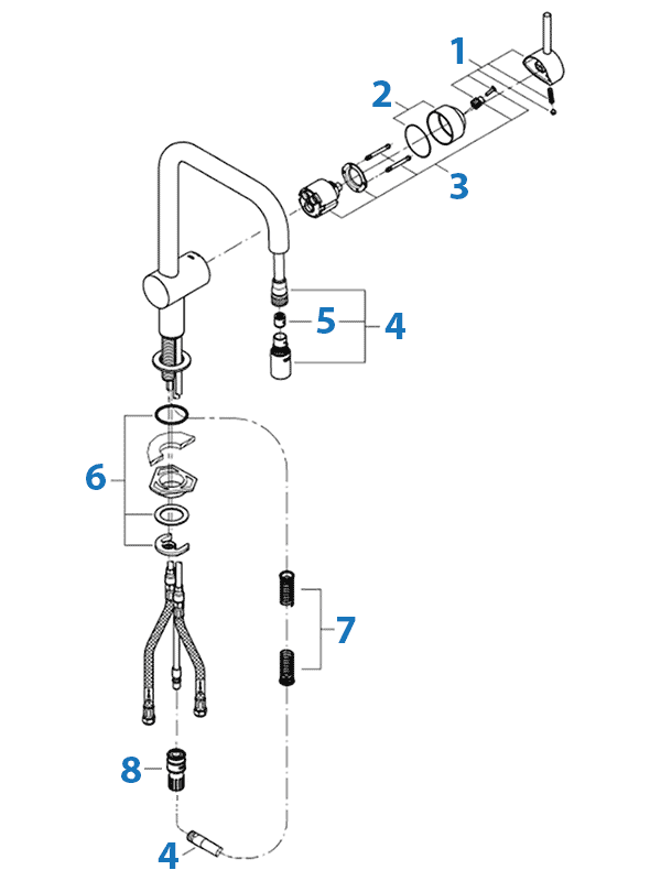 Repair Parts For Grohe Kitchen Faucets