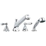 Somerset Roman tub filler with handshower