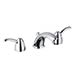 Wideset bathroom sink faucet