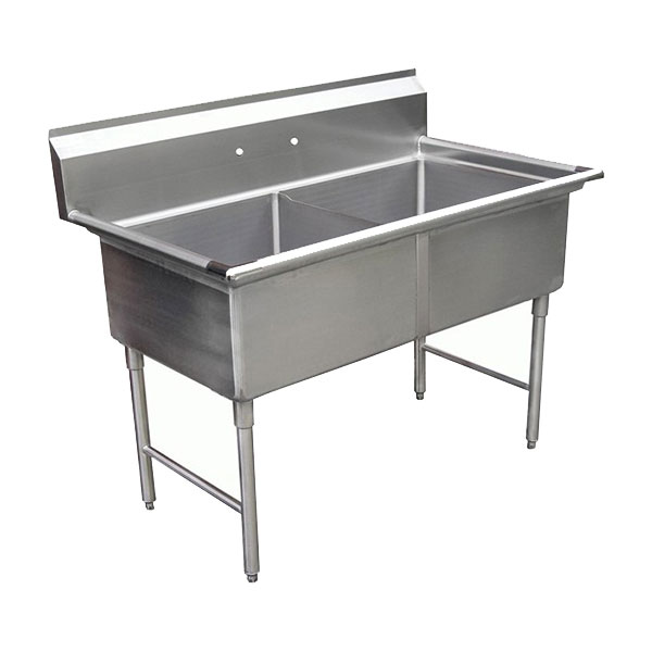 GSW double bowl sinks w/ no drain board