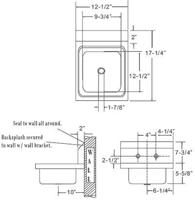 Quality Us Made Stainless Steel Hand Wash Sinks