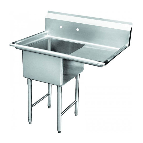 GSW single bowl sink w/ right drainboard