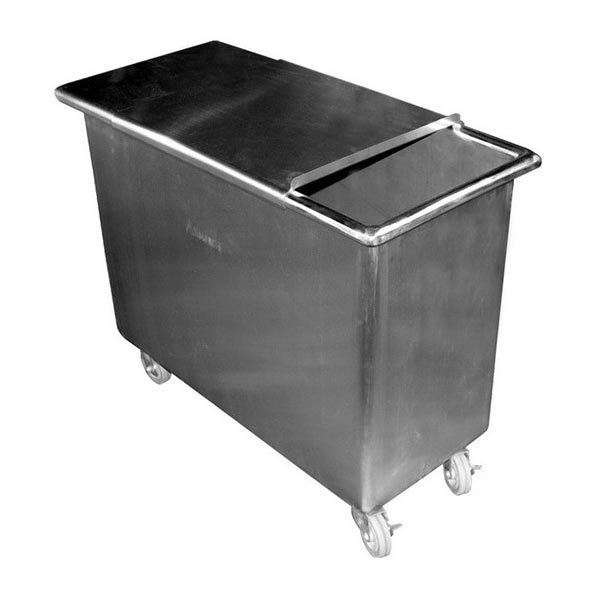 GSW Stainless Steel Commercial Flour Container with One Sliding Cover