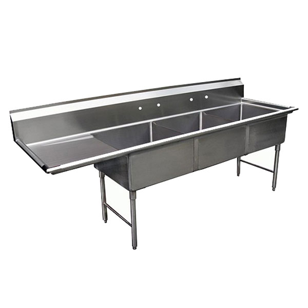 GSW single bowl sink w/ right drainboard