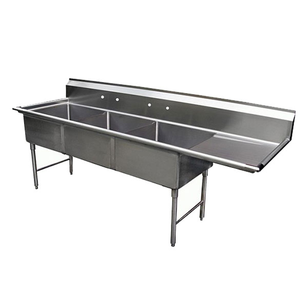 GSW single bowl sink w/ left drainboard