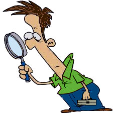 Illustration of man inspecting a water heater