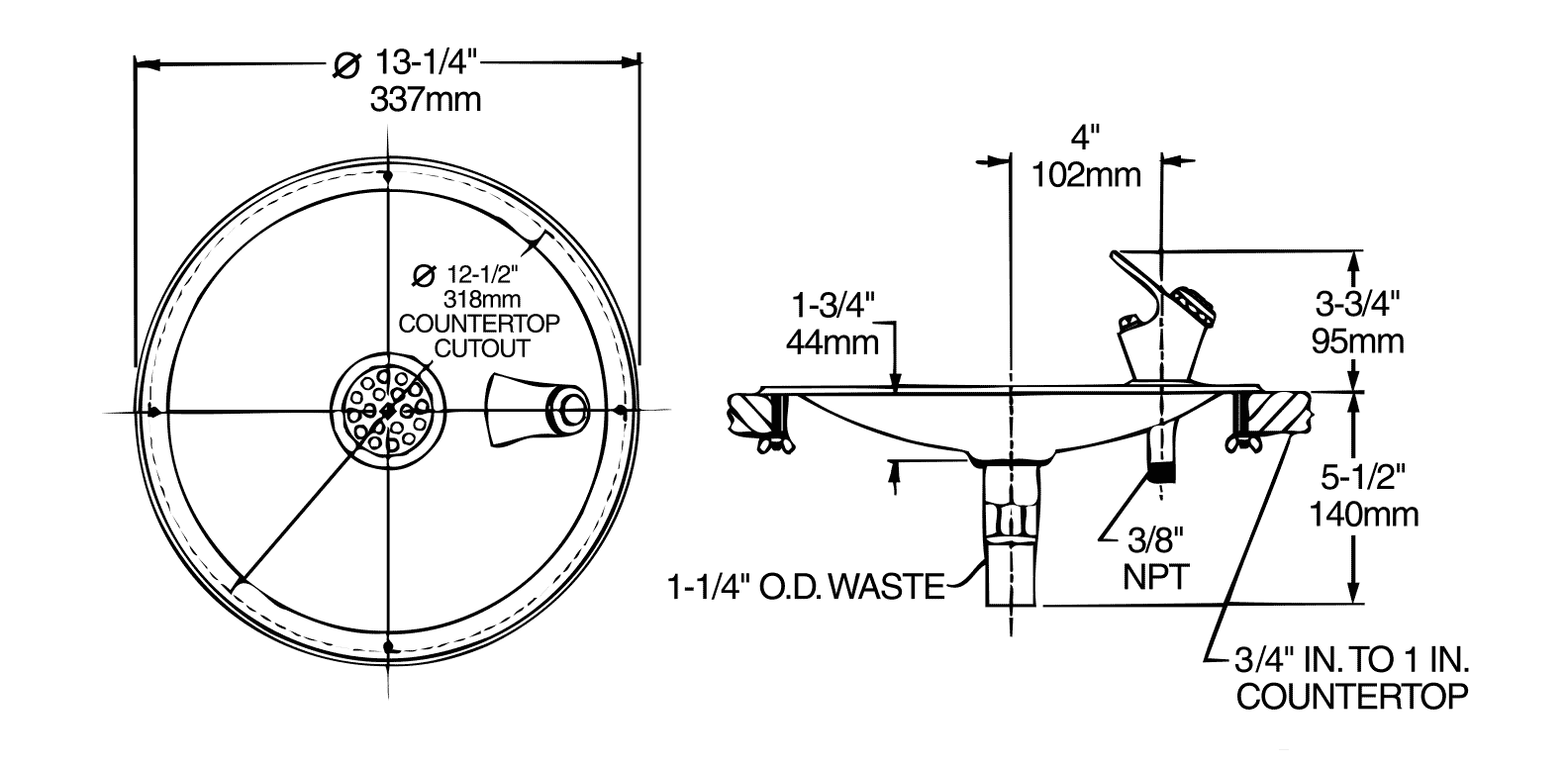 Halsey Taylor countertop drinking fountains save space at ... halsey taylor wiring diagram 