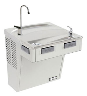 picture of the Halsey Taylor freestanding refrigerated drinking fountain SCWT14A-Q