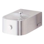 picture of a Halsey Taylor contour style stainless water drinking fountain