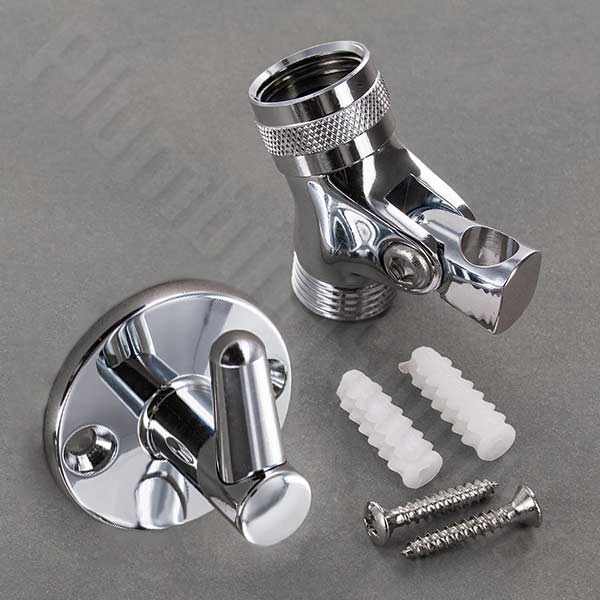 White Plastic Bathroom Bracket U Shape Wall Bracket For Wall Shower