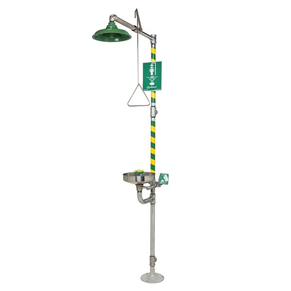 Haws 8300-8309 emergency shower and eyewash combination station