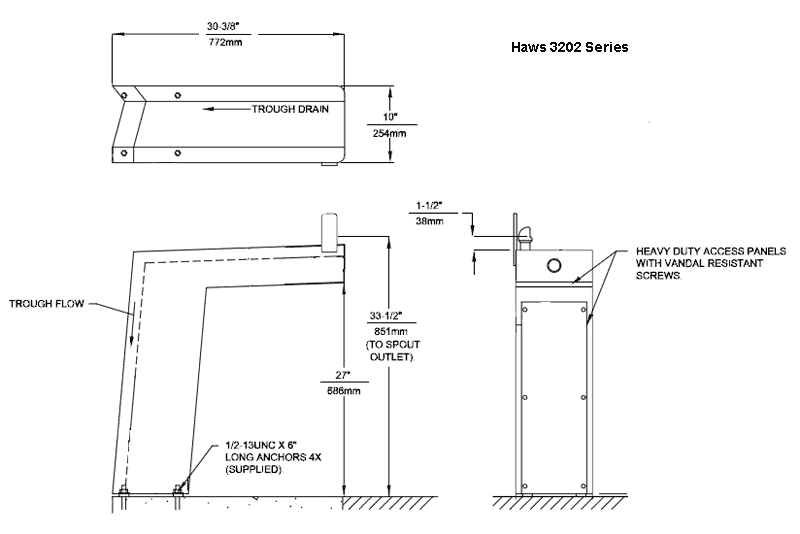 Haws Pedestal Drinking Fountains
