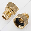 Female hose thread by flare fitting